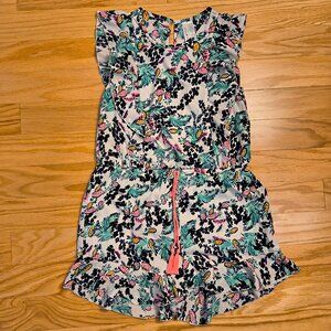 Japna Kids, Pineapple Sleeveless Ruffles Romper Shorts, Girls Size 14 (NWOT)